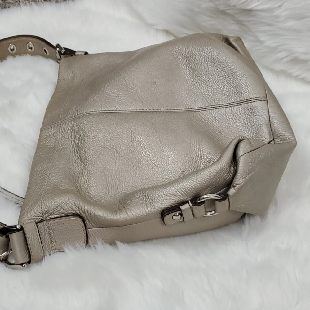 Coach metallic leather